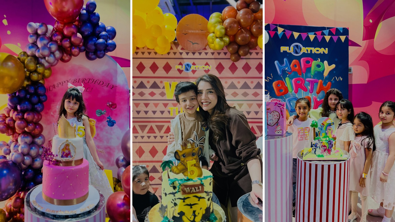Kids birthday party celebration at Funation in Lahore