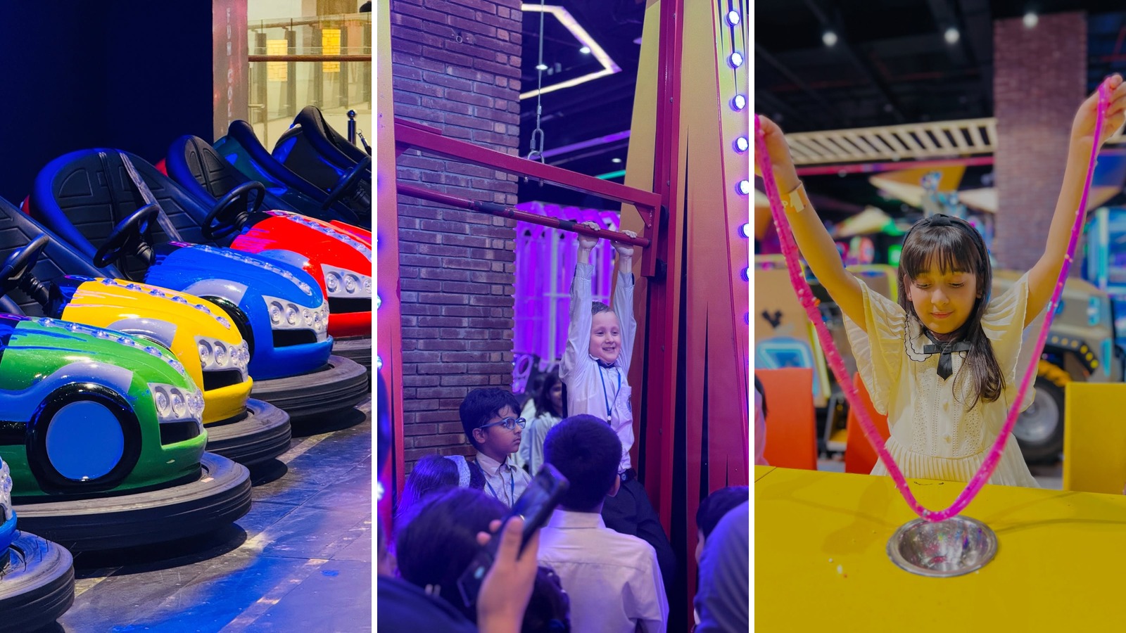 Indoor play attractions at Funation for rainy and hot days in Lahore